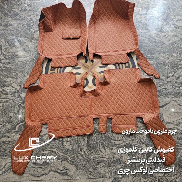 کفپوش  چرمی کابین گلدوزی ۵ بعدی فیدلیتی پرستیژ