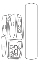 Alternative view of محافظ کابین سوپر رویال BEIJING U5 PLUS (24 تکه) (اصلی وارداتی درجه یک)