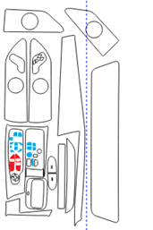 Alternative view of محافظ کامل خودترمیم کابین و مانیتور و کنسول آریزو ۸ پلاگین هیبرید (PHEV) (40 تکه) (اصلی وارداتی درجه یک)