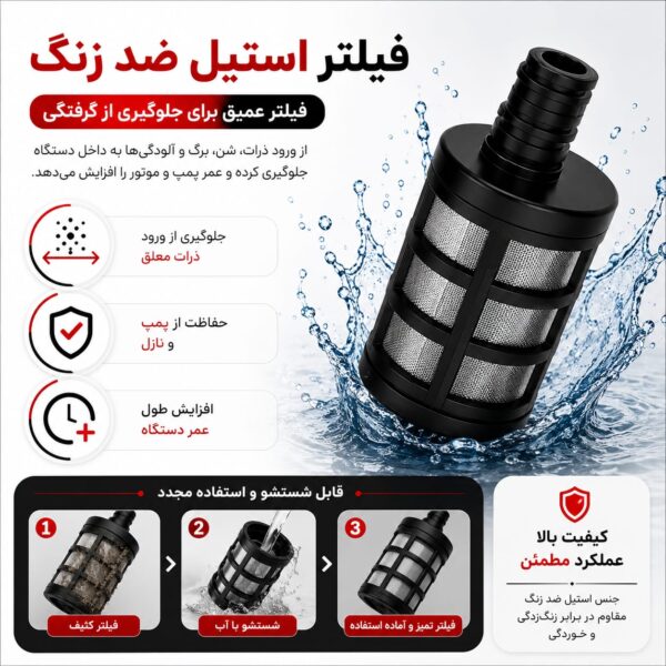 کارواش شارژی مدل HydroJet 70 | نظافت در دستان شما - تصویر 4